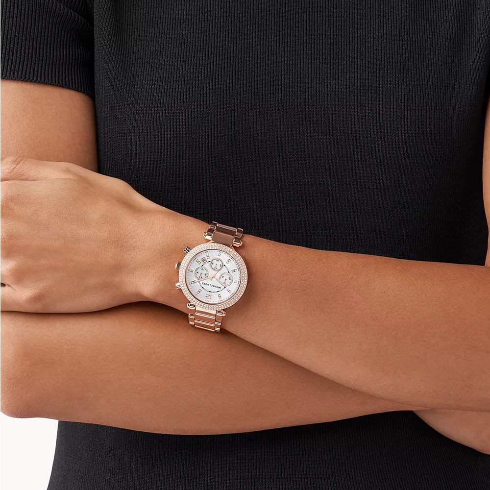 Michael Kors Parker Rose Gold-Tone Watch 🤩